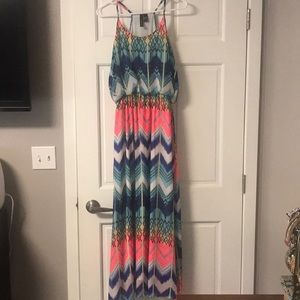 Fun and Flirt Flowy Maxi Dress
